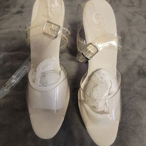 Exotic dancer platform shoes.